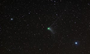 Comet Catalina and M101 the pinwheel galaxy