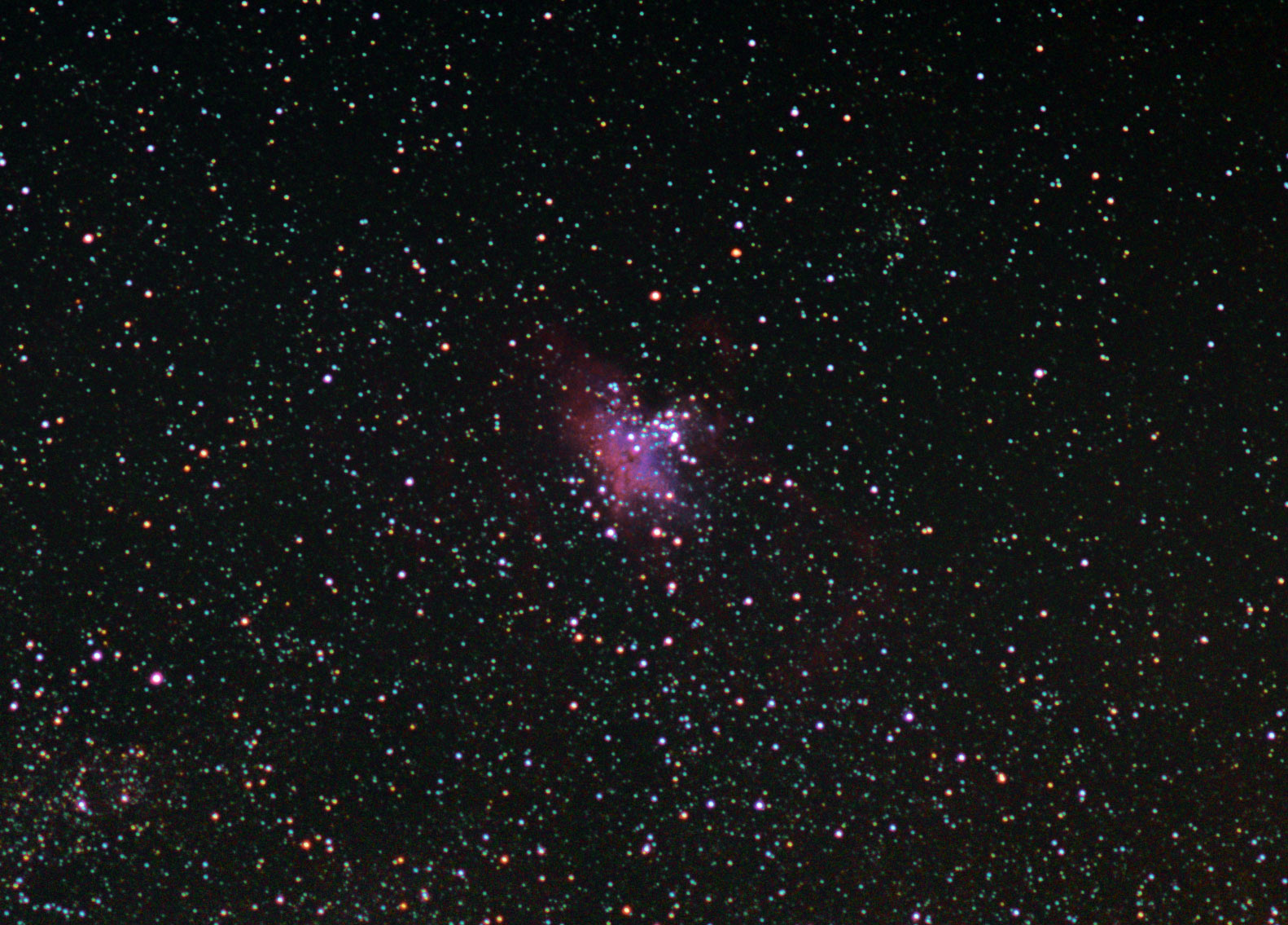 eagle nebula wide shot with nikon d7000